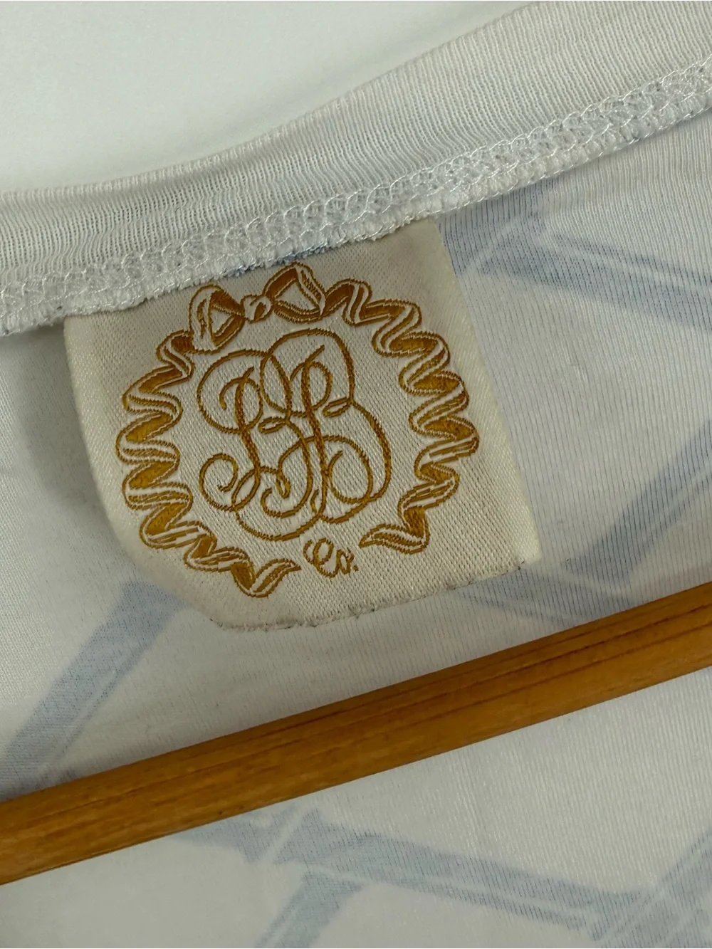 Beaufort Bonnet Company Womens Pima Cotton Pajama Set Size M Blue White 2-piece